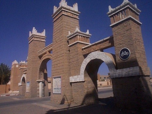 Double porte entrée, Zagora, Maroc