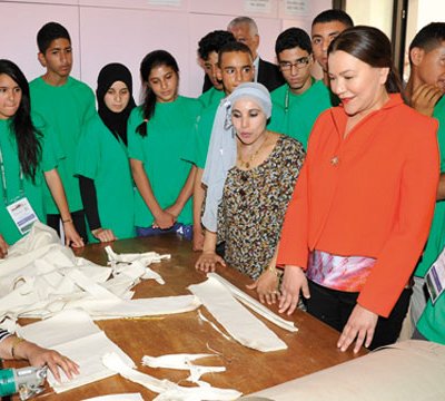 S.A.R. la Principessa Lalla Hasnaa visita a Marrakech l'Associazione «Al Kawtar»