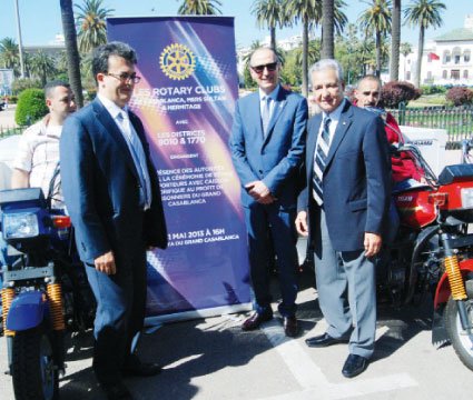 Rotary Club fait don de triporteurs frigorifiques
