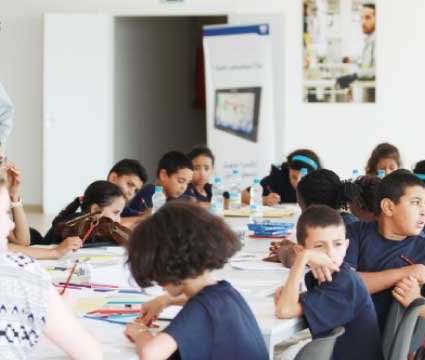 Les enfants de «L'Heure Joyeuse» en colonie à la ville du Détroit
