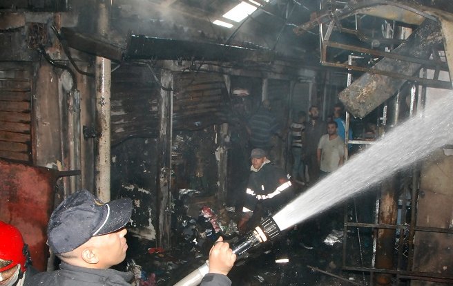 Incendie au marché aux puces de Casabarata