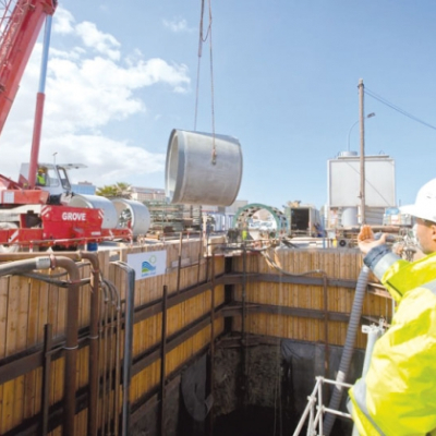Construction d’un émissaire marin pour dépolluer la côte est