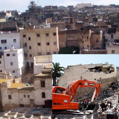 انهيار مبنى في فاس