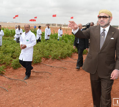 S.M. le Roi inaugure la première tranche de l’Agropole de Berkane relative au pôle de recherche-développement et de contrôle de qualité