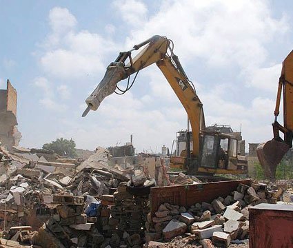 About forty shacks demolished in Hay Mohammadi
