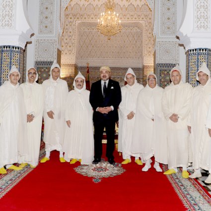 His Majesty King Mohammed VI receives at the Royal Palace of Tetouan the presidents and walis of the twelve regions of the Kingdom