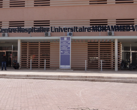 Marrakech, Center of the hospital campus Mohammed VI, Google Place 