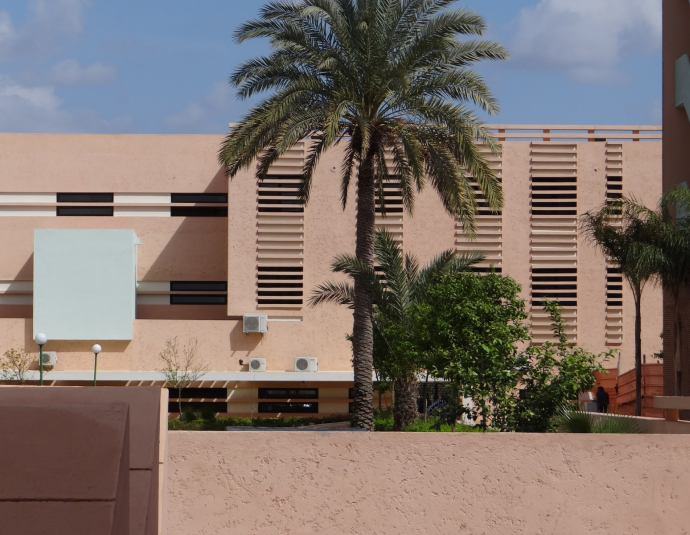 Center of the hospital campus Mohammed VI