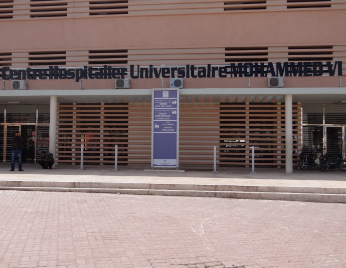 Center of the hospital campus Mohammed VI