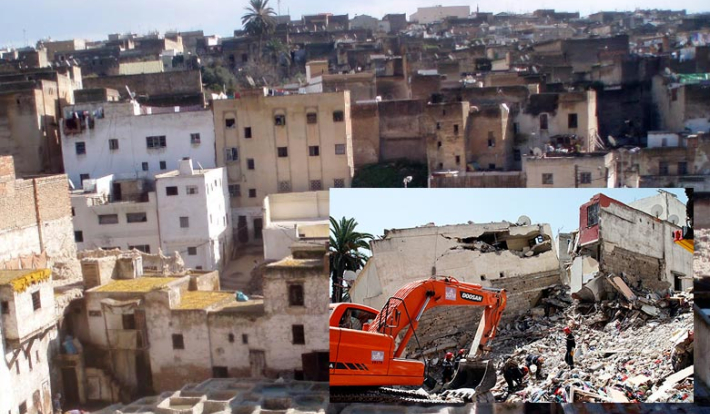 Effondrement d'un immeuble à Fès