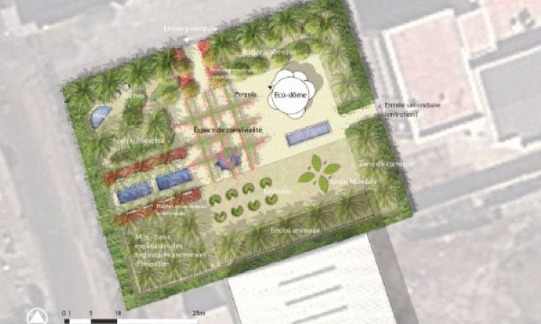 La construction du premier éco-dôme à Sidi Moumen