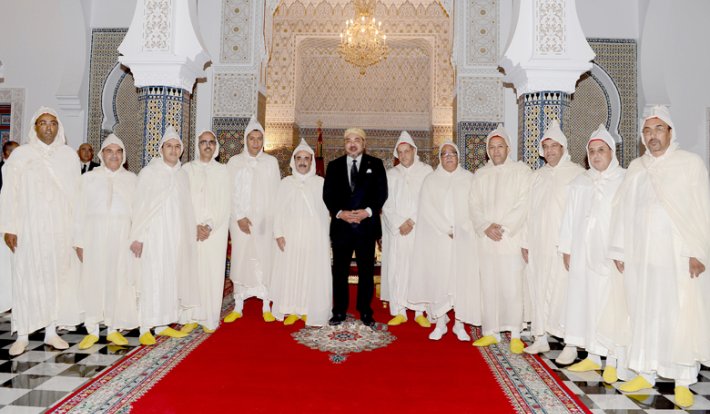 His Majesty King Mohammed VI receives at the Royal Palace of Tetouan the presidents and walis of the twelve regions of the Kingdom